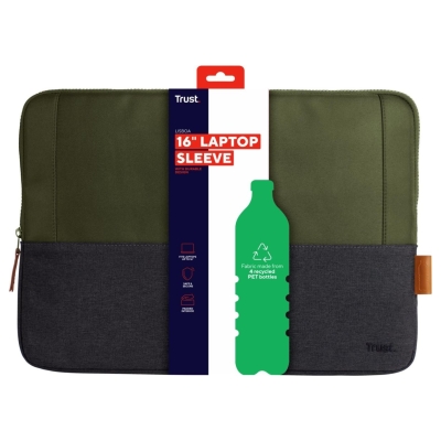 Trust NB SLEEVE 16" LISBOA/GREEN 25247 TRUST