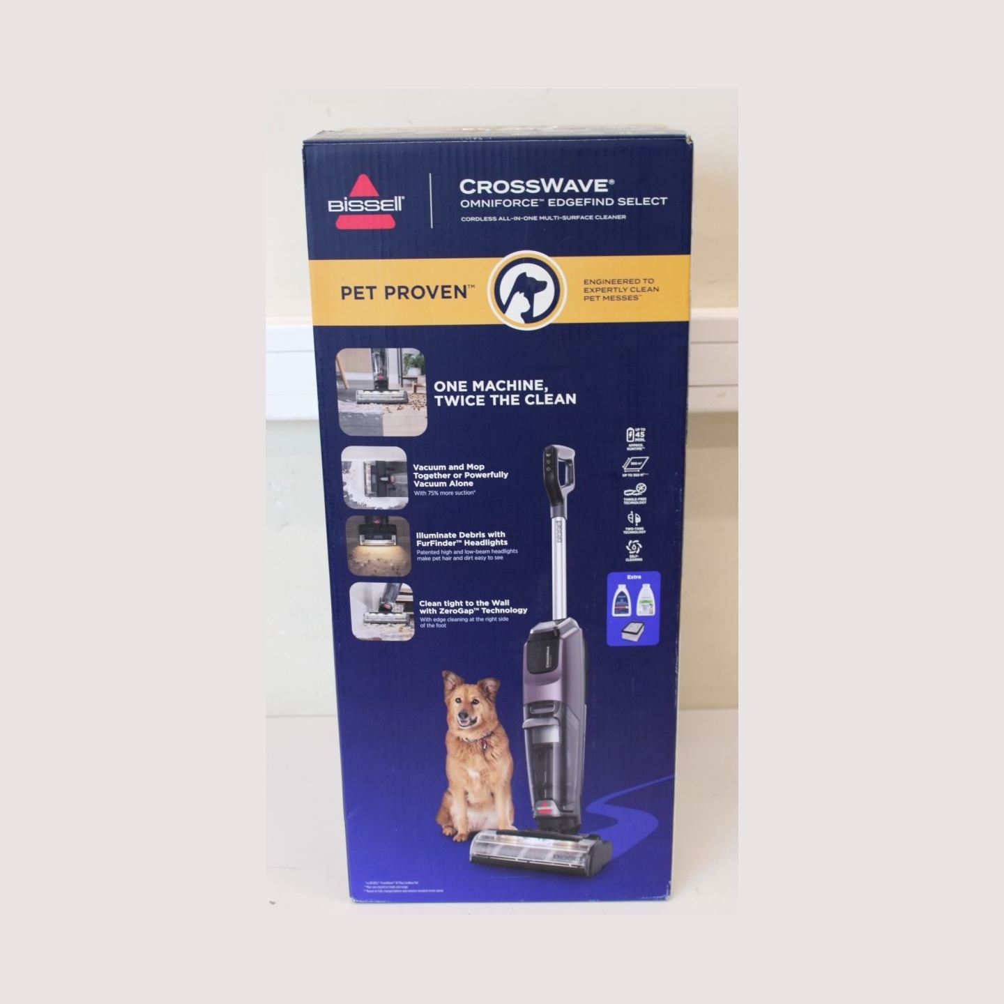 Bissell All-in One Multi-Surface Cleaner | CrossWave OmniForce EdgeFind Select | Cordless operating | Washing function | 25.9 V 