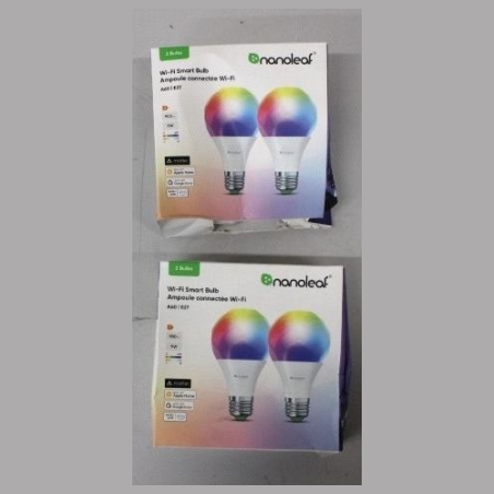 Nanoleaf Essentials Smart A60 Bulb E27 Matter WiFi 9W 900Lm RGBCW 2700-6500K, 2pcs pack | Nanoleaf Essentials Smart A60 Bulb Mat