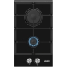 Simfer | Hob | H3.201.TGRSP | Gas on glass | Number of burners/cooking zones 2 | Rotary knobs | Black