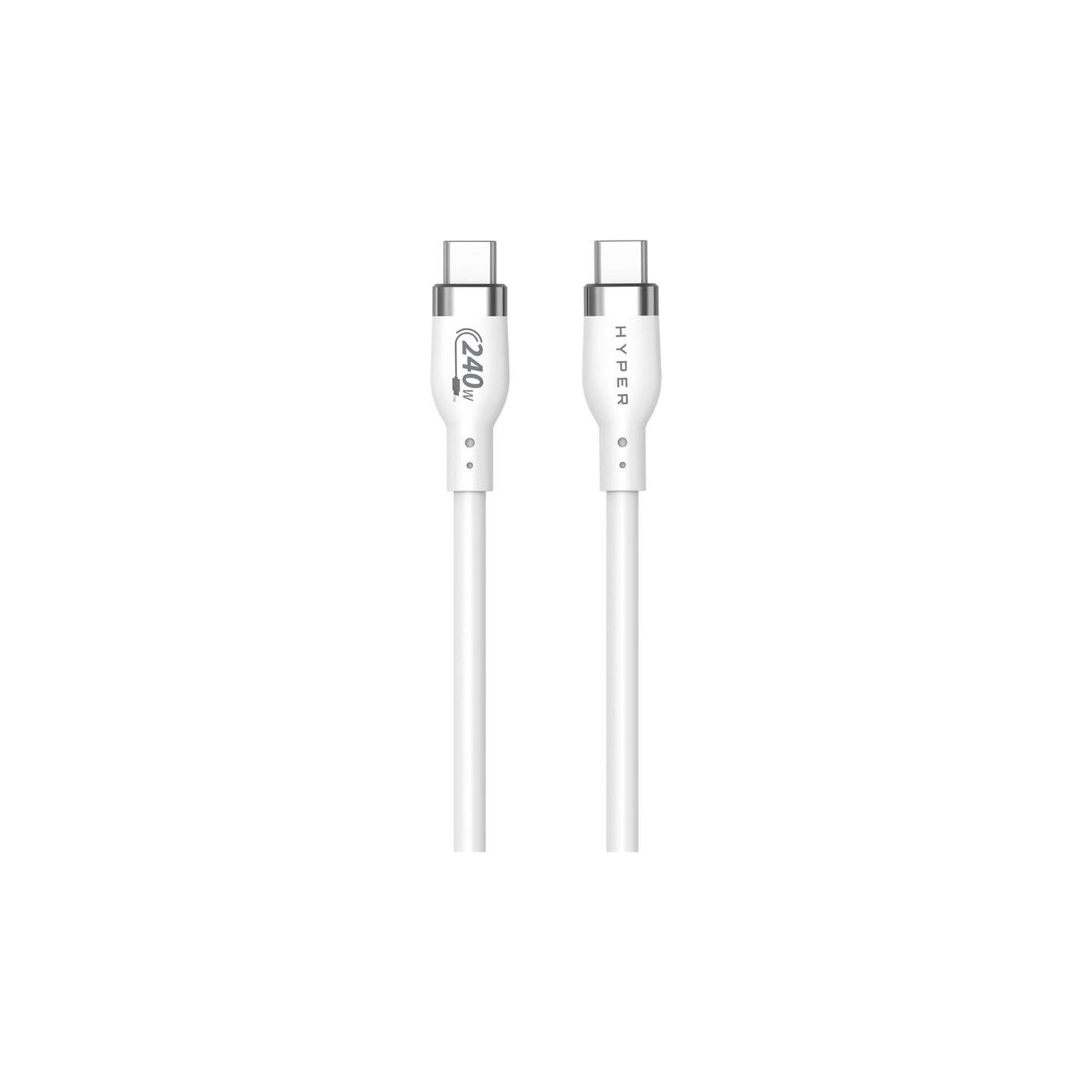 Hyper | 2M Silicone 240W USB-C Charging Cable | USB-C to USB-C