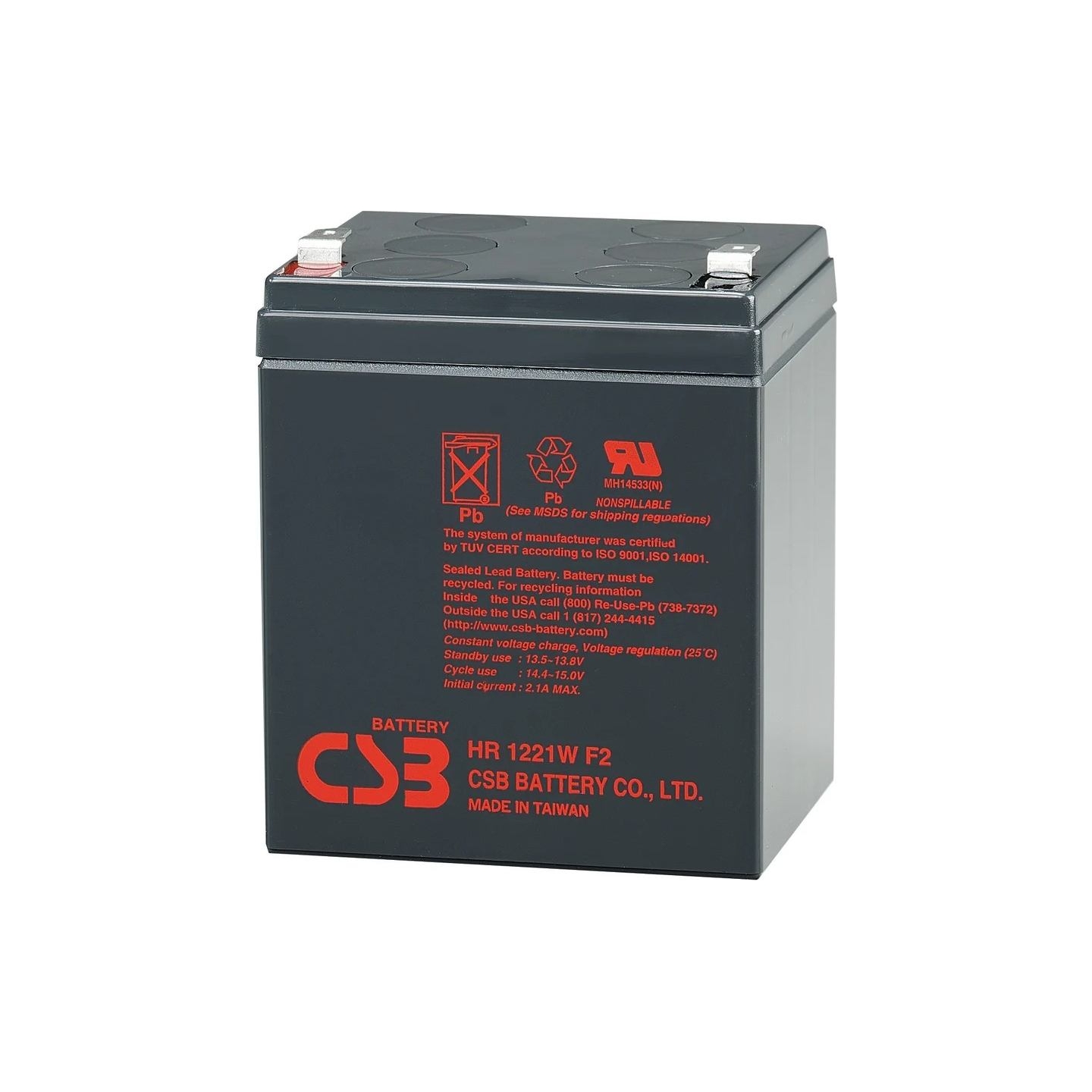 Csb Battery CSB | Battery, 12 V | HR1221WF2 | 21 W