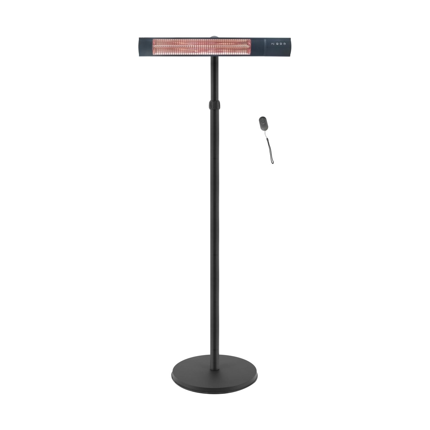 Tunabone Electric Standing Patio Heater, Single carbon golden tube | TB2580ST-01 | Patio heater | 2500 W | Black