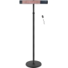 Tunabone Electric Standing Patio Heater, Single carbon golden tube | TB2580ST-01 | Patio heater | 2500 W | Black