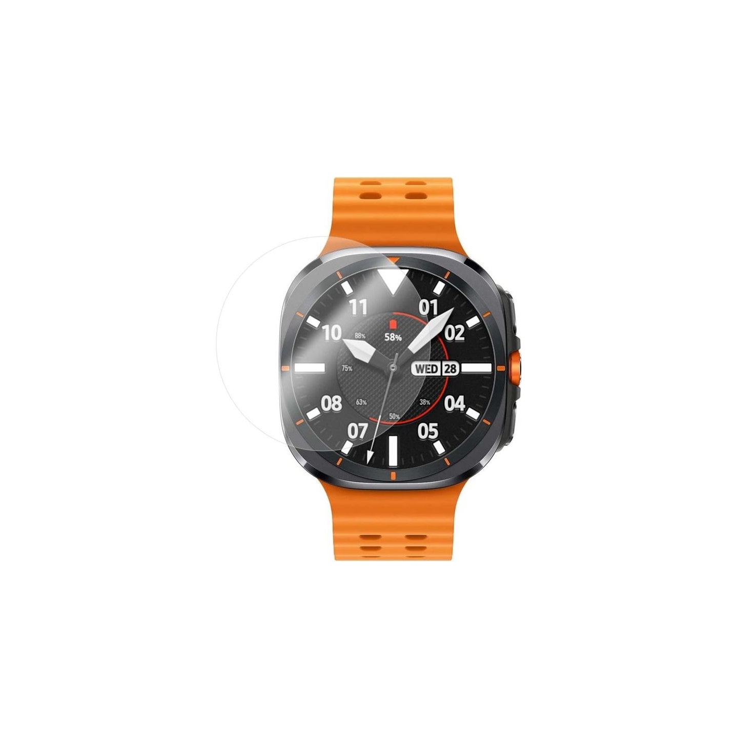 Fixed | Protective Tempered Glass for smartwatch Samsung Galaxy Watch Ultra, 2pcs | Clear