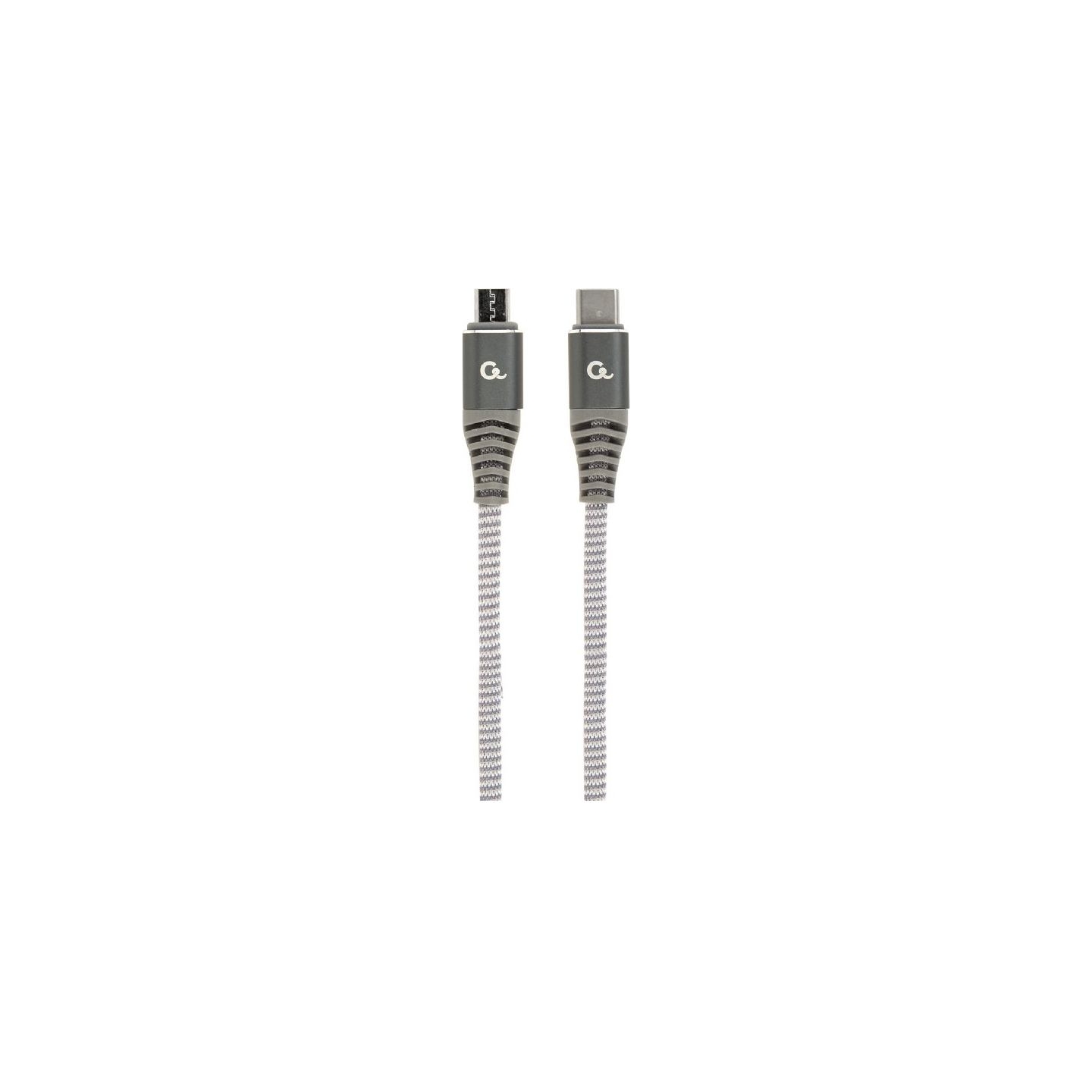 Cablexpert | Premium cotton braided USB Type-C to micro-USB charging and data cable, 1.5 m | CC-USB2B-CMMBM-1.5M