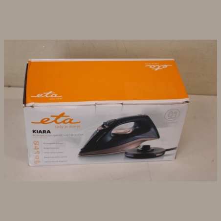 ETA ETA127690000 Kiara Iron, Ceramic, 2200 W, Water tank 220 ml, Black | ETA | Iron | Kiara ETA127690000 | Cordless Steam Iron |