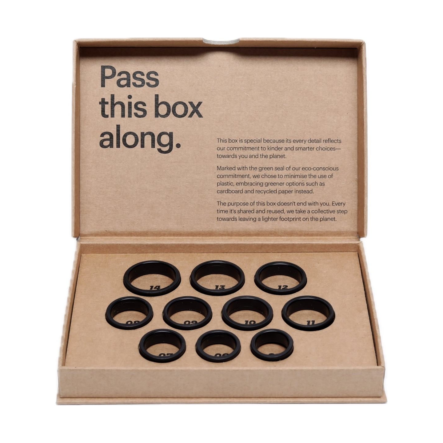 Ultrahuman Smart ring try-on sizing kit | UH-RA-SSK | Black