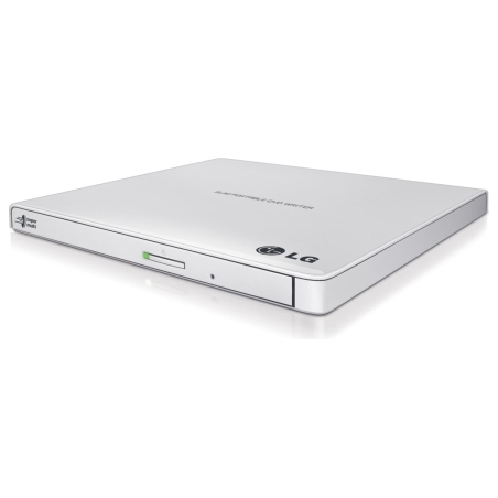 H.l Data Storage | Ultra Slim Portable DVD-Writer | GP57EW40 | Interface USB 2.0 | DVD±R/RW | CD read speed 24 x | CD write spee
