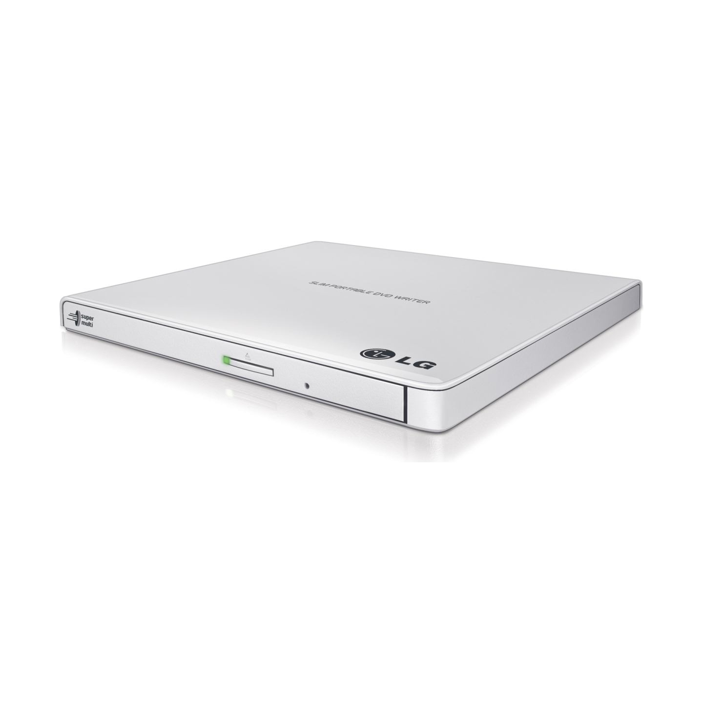 H.l Data Storage | Ultra Slim Portable DVD-Writer | GP57EW40 | Interface USB 2.0 | DVD±R/RW | CD read speed 24 x | CD write spee