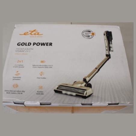 ETA Vacuum Cleaner | Gold Power 1212 90000 | Cordless operating | 250 W | 21.6 V | Operating time (max) 35 min | Cream | Warrant