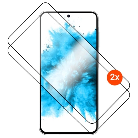 Fixed Full Cover 2,5D Tempered Glass with applicator for Samsung Galaxy A57 5G, 2 pcs, black | Fixed Full Cover 2.5D | Screen pr