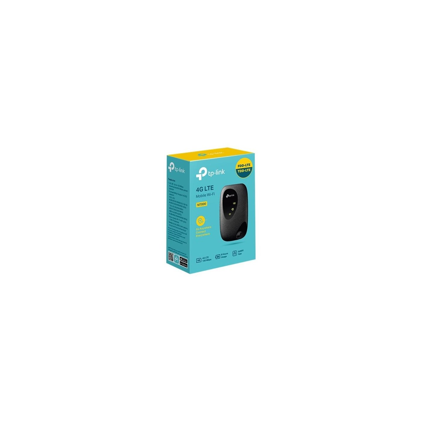 Tp-Link | 4G LTE Mobile Wi-Fi | M7000 | 150+50 Mbit/s | Mesh Support No | MU-MiMO No | 3G/4G data sharing | Antenna type Interna