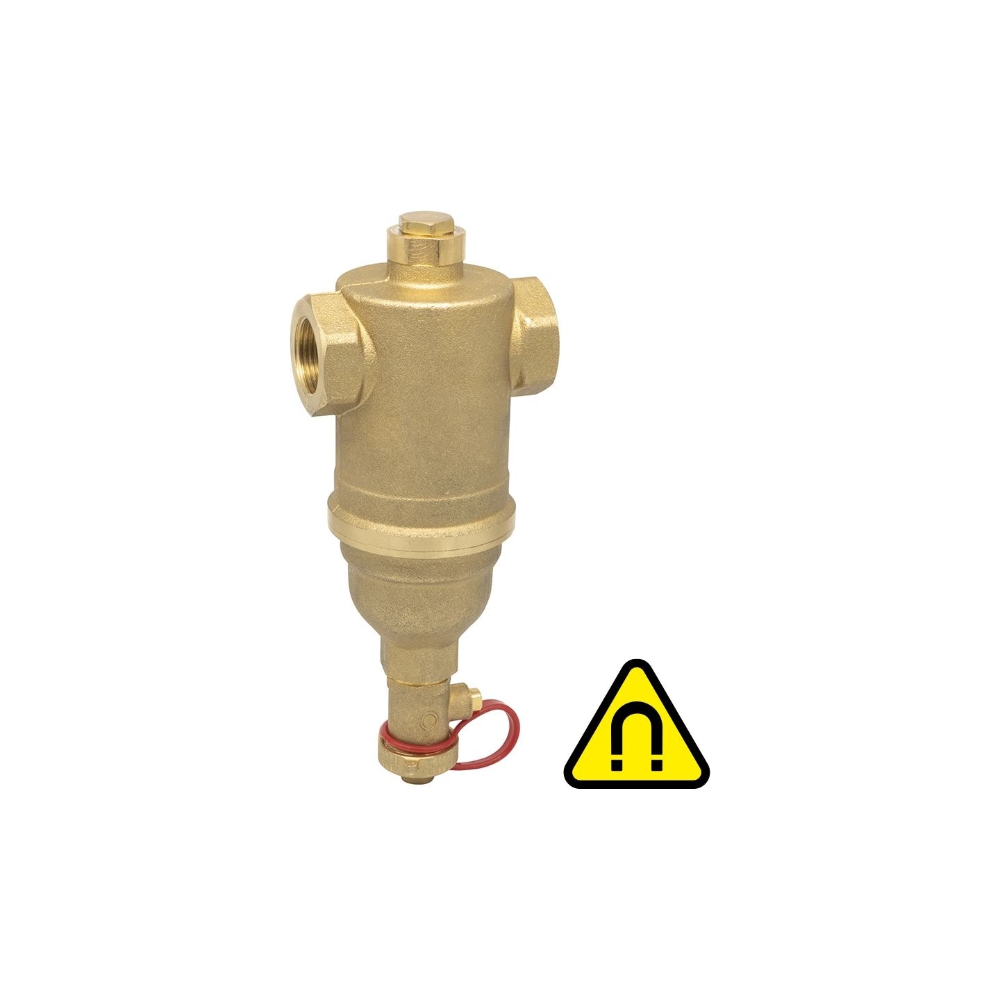 Icma | 746 | F-F dirt separator for heating and cooling systems with a removable magnetic cartridge