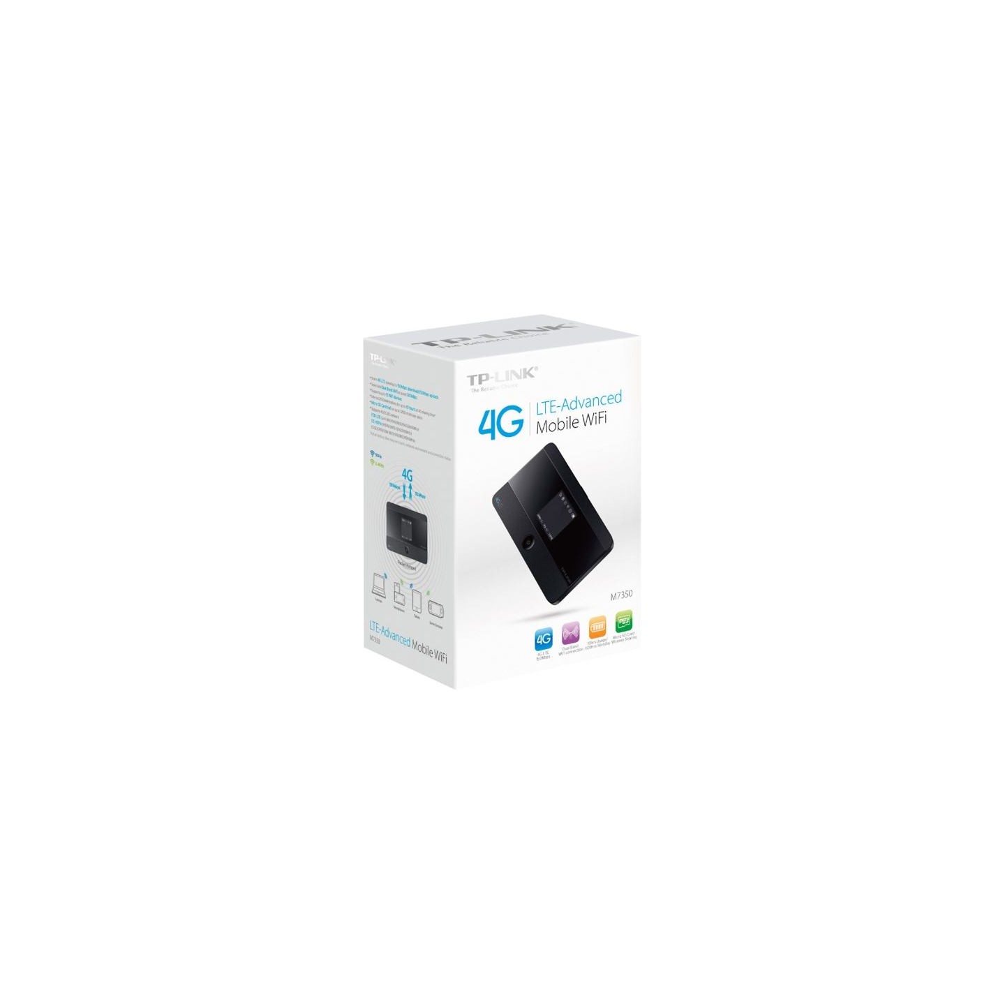 Tp-Link 4G LTE Mobile | M7350 | 802.11ac | Mesh Support No | MU-MiMO No | No mobile broadband | Antenna type Internal | Micro SD