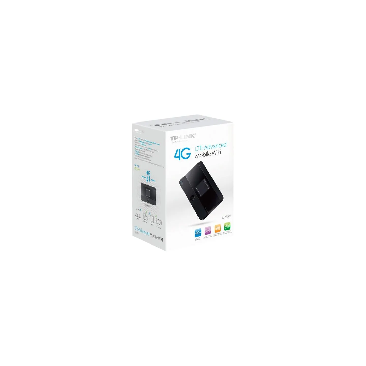 Tp-Link 4G LTE Mobile | M7350 | 802.11ac | Mesh Support No | MU-MiMO No | No mobile broadband | Antenna type Internal | Micro SD