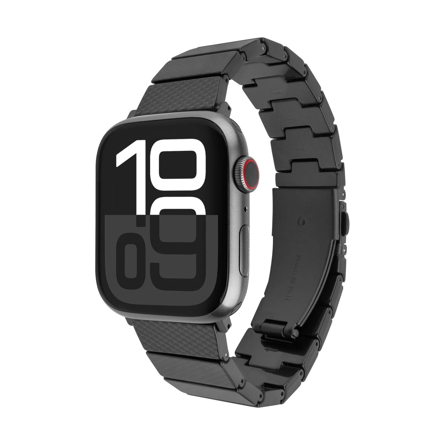 Fixed | Resin Strap pro for Apple Watch 38/40/41mm | Carbon Black | Epoxy Resin