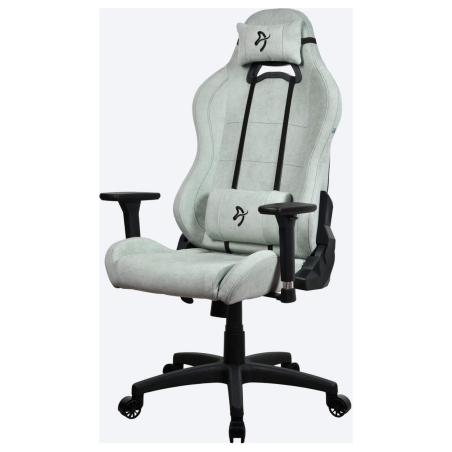 Arozzi Torretta SoftFabric | Gaming Chair | Frame material: Metal; Wheel base: Nylon; Upholstery: Soft Fabric | Pearl Green