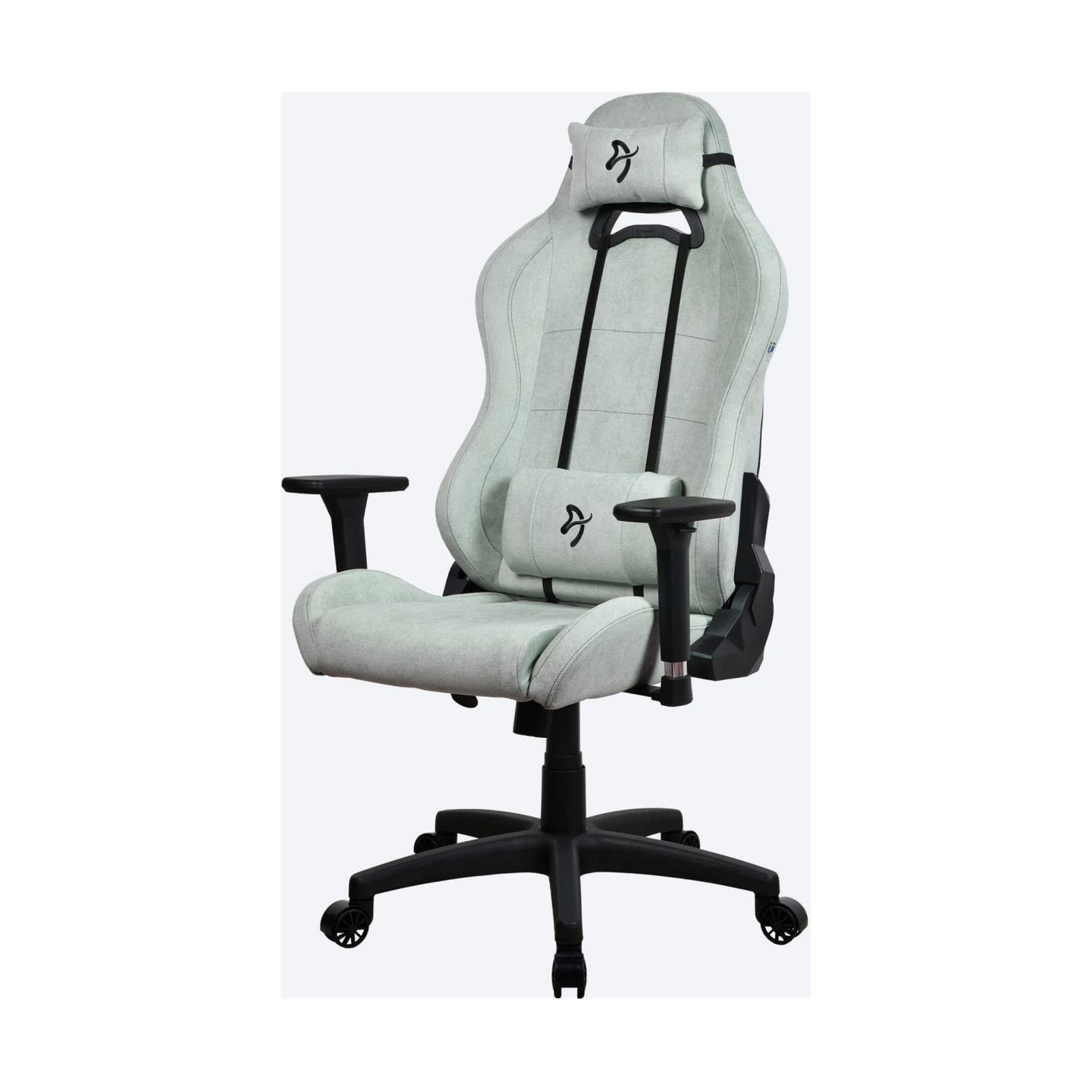 Arozzi Torretta SoftFabric | Gaming Chair | Frame material: Metal; Wheel base: Nylon; Upholstery: Soft Fabric | Pearl Green