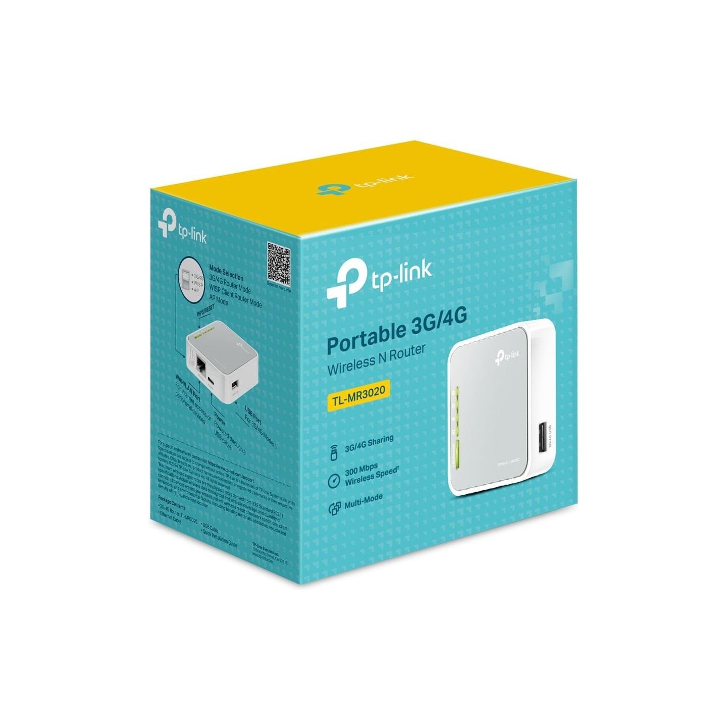 Tp-Link WRL 3G/4G ROUTER 150MBPS/PORTABLE TL-MR3020 TP-LINK