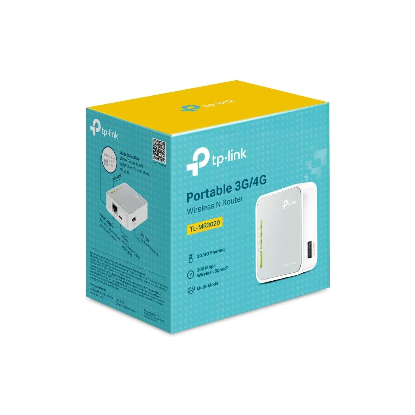 Tp-Link WRL 3G/4G ROUTER 150MBPS/PORTABLE TL-MR3020 TP-LINK