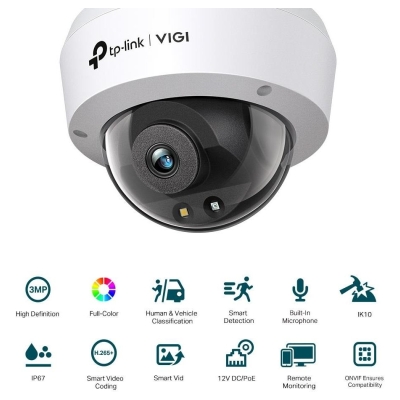 Tp-Link NET CAMERA 3MP IR DOME/VIGI C230(4MM) TP-LINK