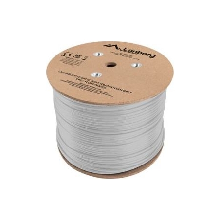 Lanberg Lan Cable Cat.5e SFTP 305M Solid CU LSZH Grey CPR+ Fluke Passed | LCS5L-11CU-0305-S