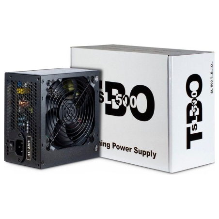 Inter-Tech Power Supply INTER-TECH SL-500 TBO AC 230V, 50/60Hz, DC 3.3/5/±12V, 500W, Retail, Passive PFC, 1x120, Black