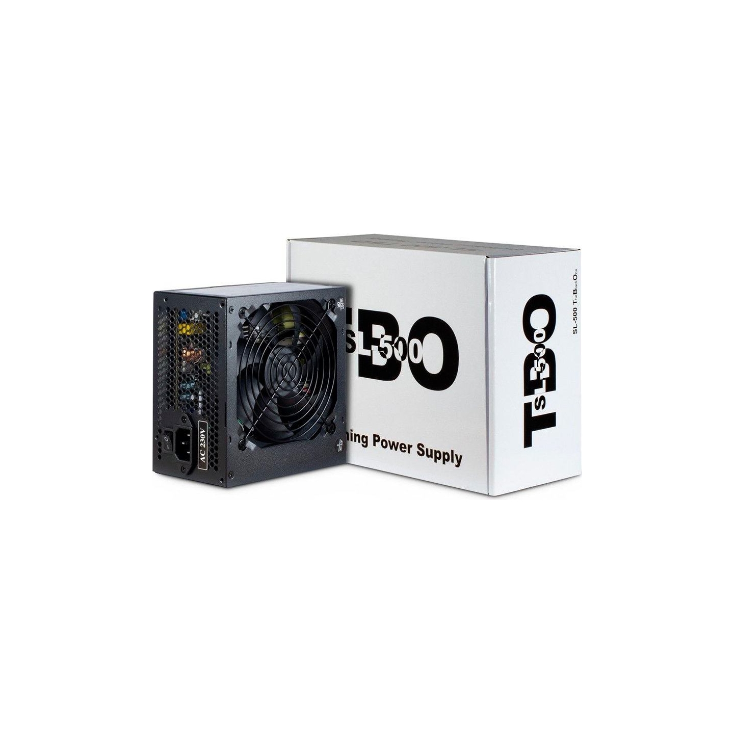 Inter-Tech Power Supply INTER-TECH SL-500 TBO AC 230V, 50/60Hz, DC 3.3/5/±12V, 500W, Retail, Passive PFC, 1x120, Black