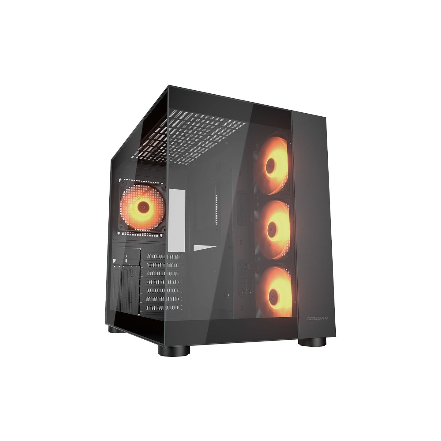 Cougar Gaming COUGAR FV150 RGB PC Case, Mid tower, Black