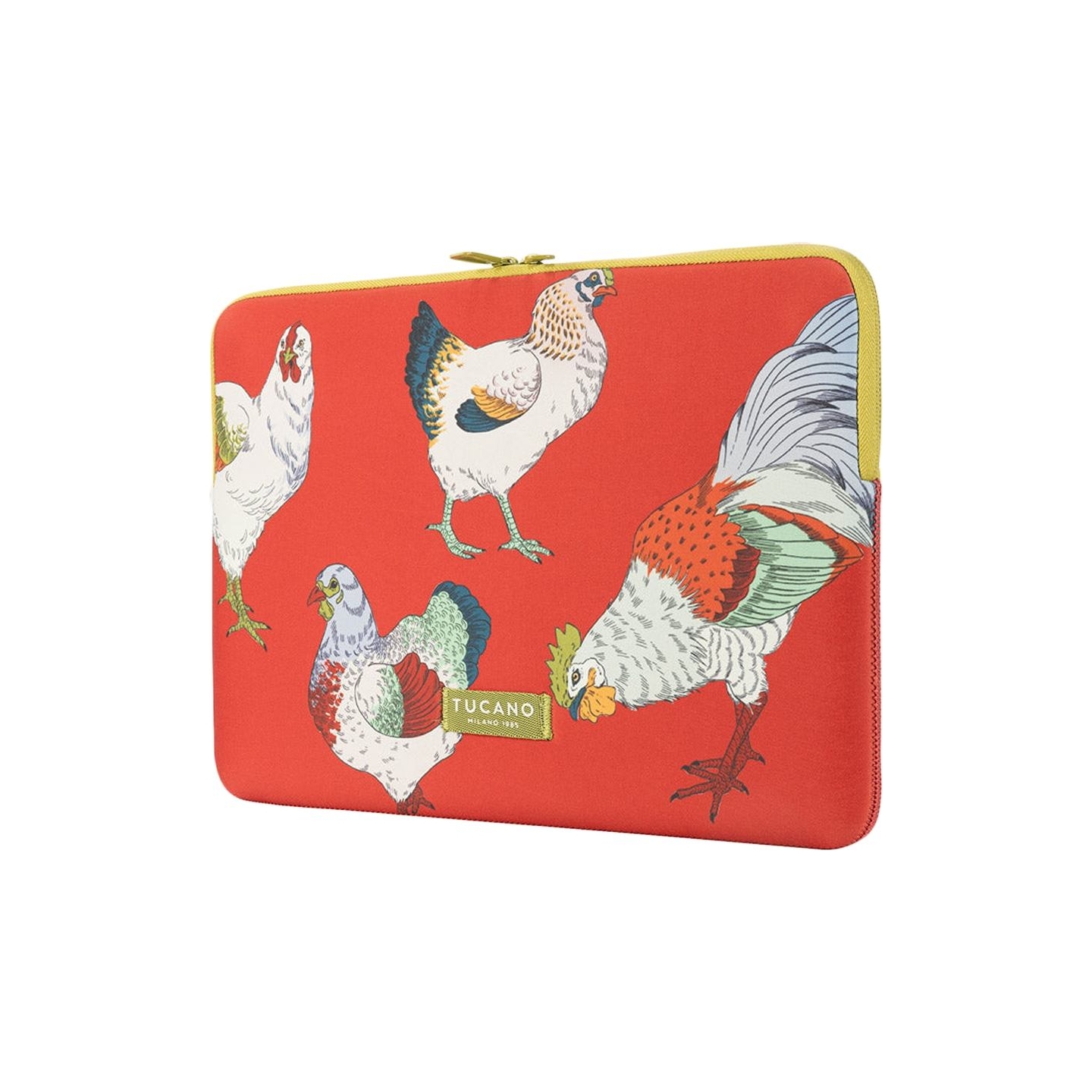 Tucano SLEEVE SCHIZZO MacBook Air 15/ Laptop 13/ Laptop 14, FAUNA GALLINE ORANGE