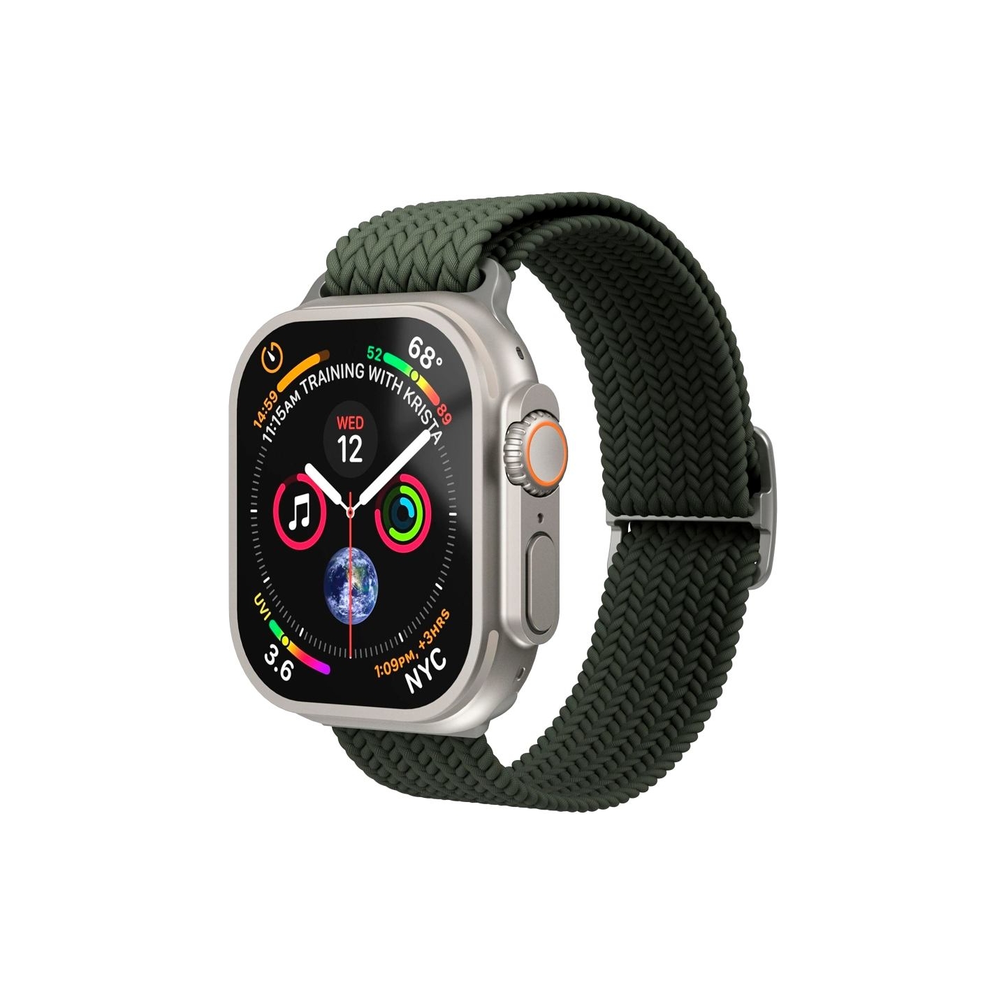 Vonmahlen Woven Loop 40, 41, 42mm One Size, Olive