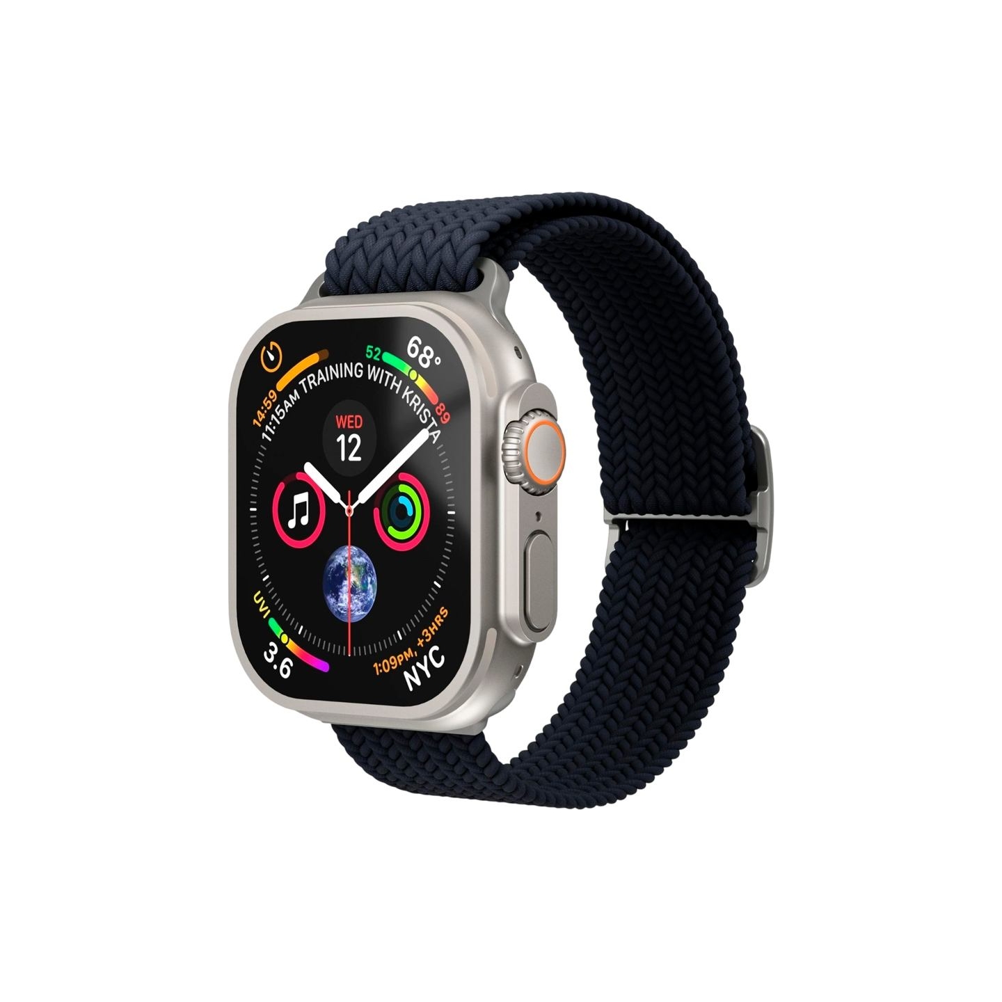 Vonmahlen Woven Loop 44, 45, 46, 49mm One Size, Navy