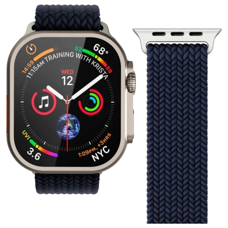 Vonmahlen Woven Loop 44, 45, 46, 49mm One Size, Navy