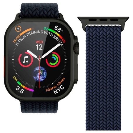Vonmahlen Woven Loop 44, 45, 46, 49mm One Size, Navy Black
