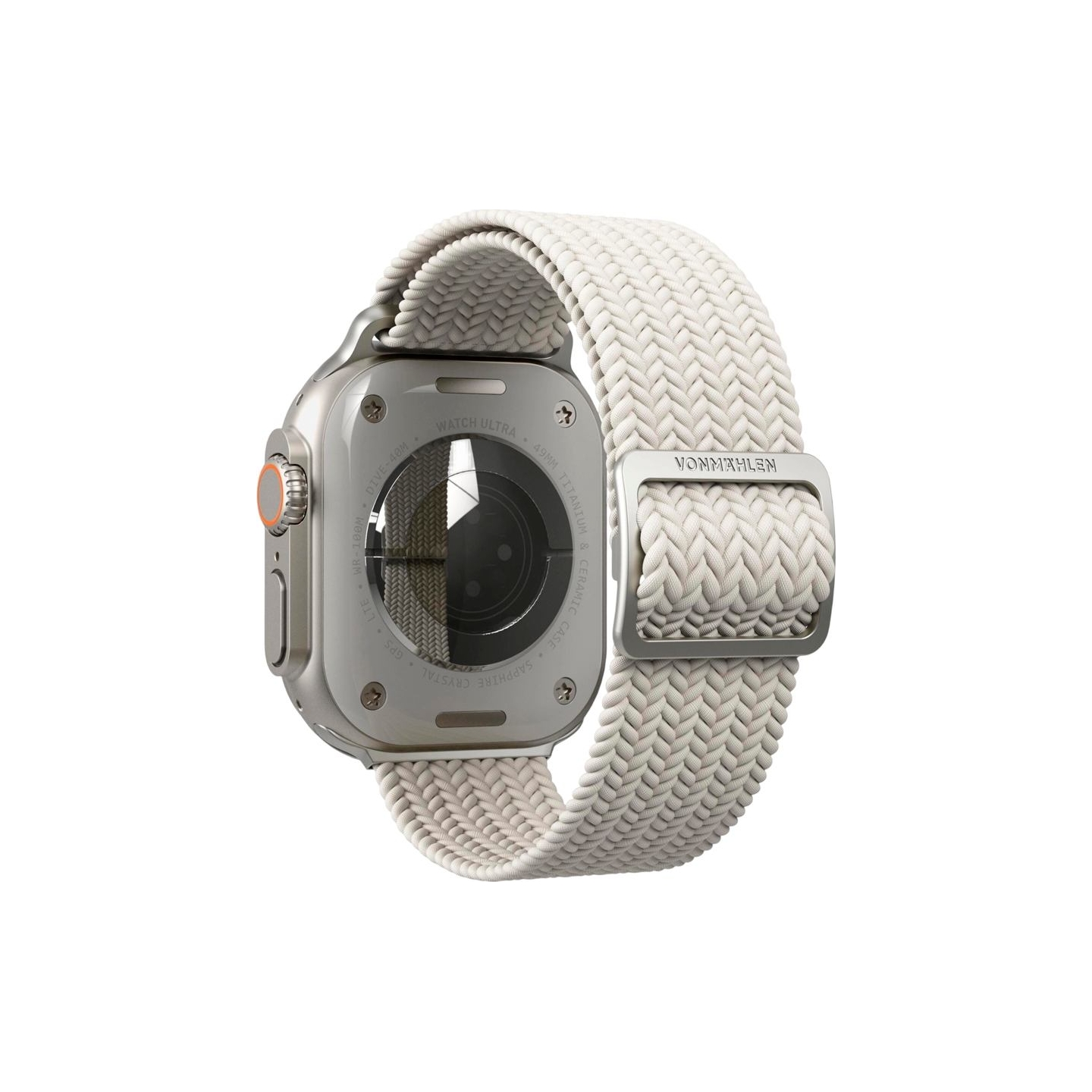 Vonmahlen Woven Loop 40, 41, 42mm One Size, Cream