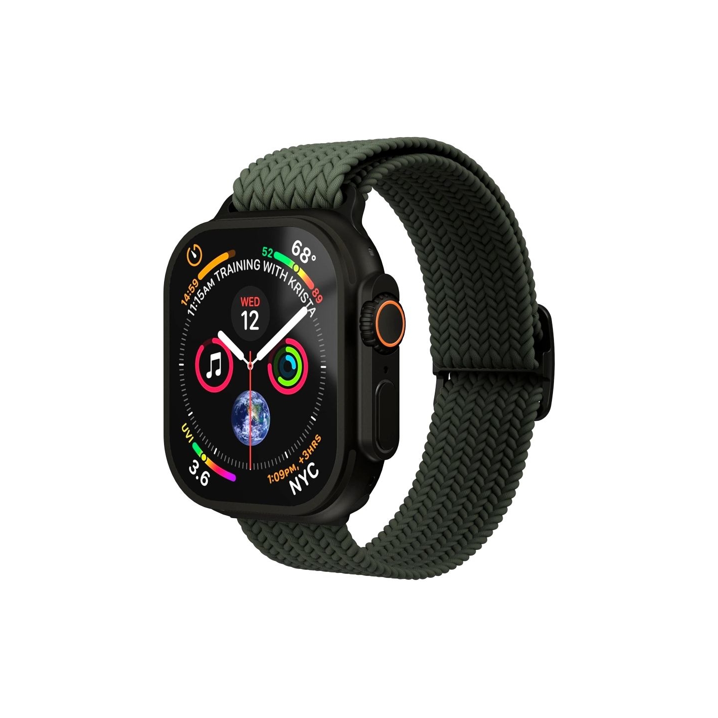 Vonmahlen Woven Loop 40, 41, 42mm One Size, Olive Black