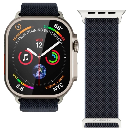 Vonmahlen Classic Nylon Loop 44, 45, 46, 49mm One Size, Navy