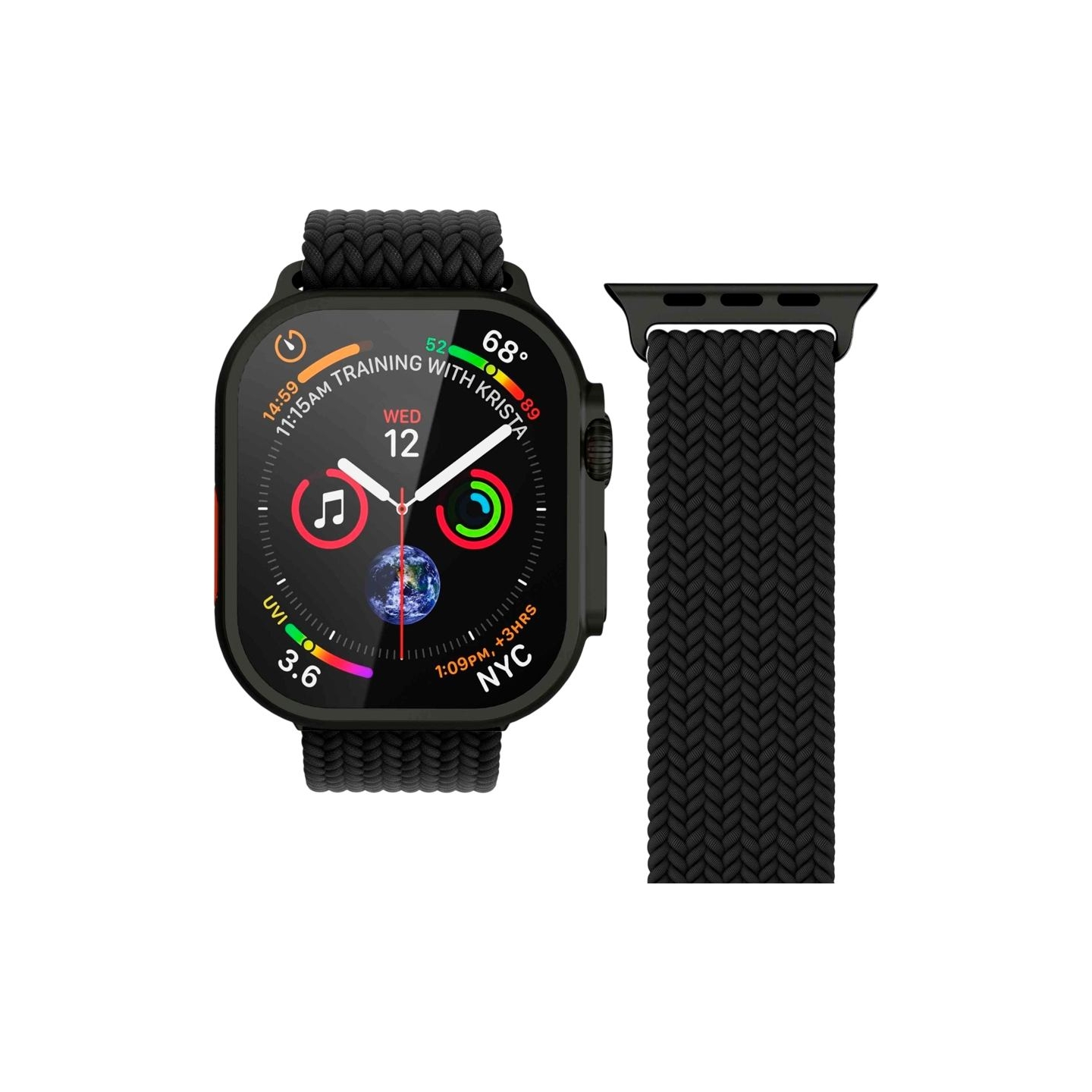 Vonmahlen Woven Loop 40, 41, 42mm One Size, All Black