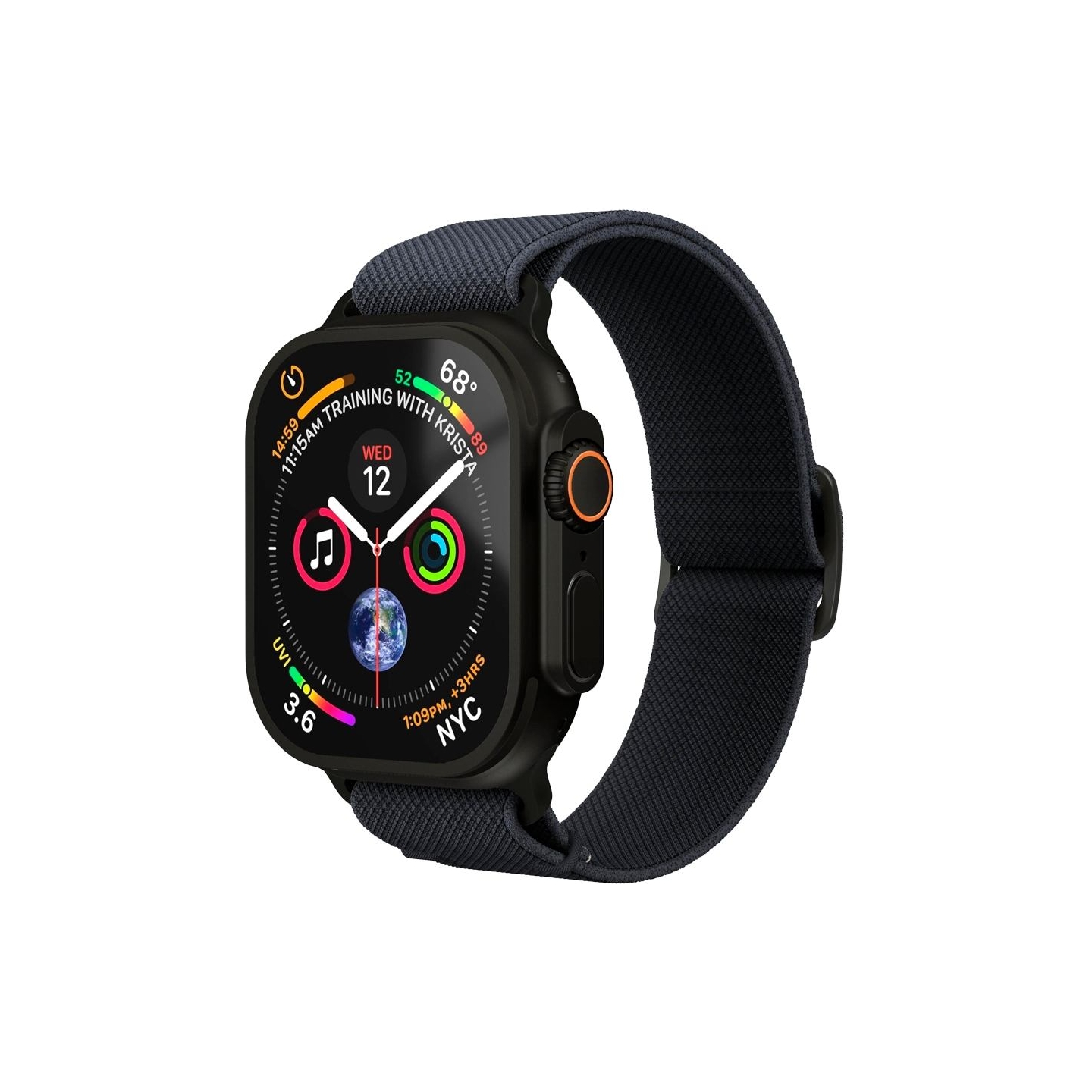 Vonmahlen Classic Nylon Loop 40, 41, 42mm One Size, Navy Black