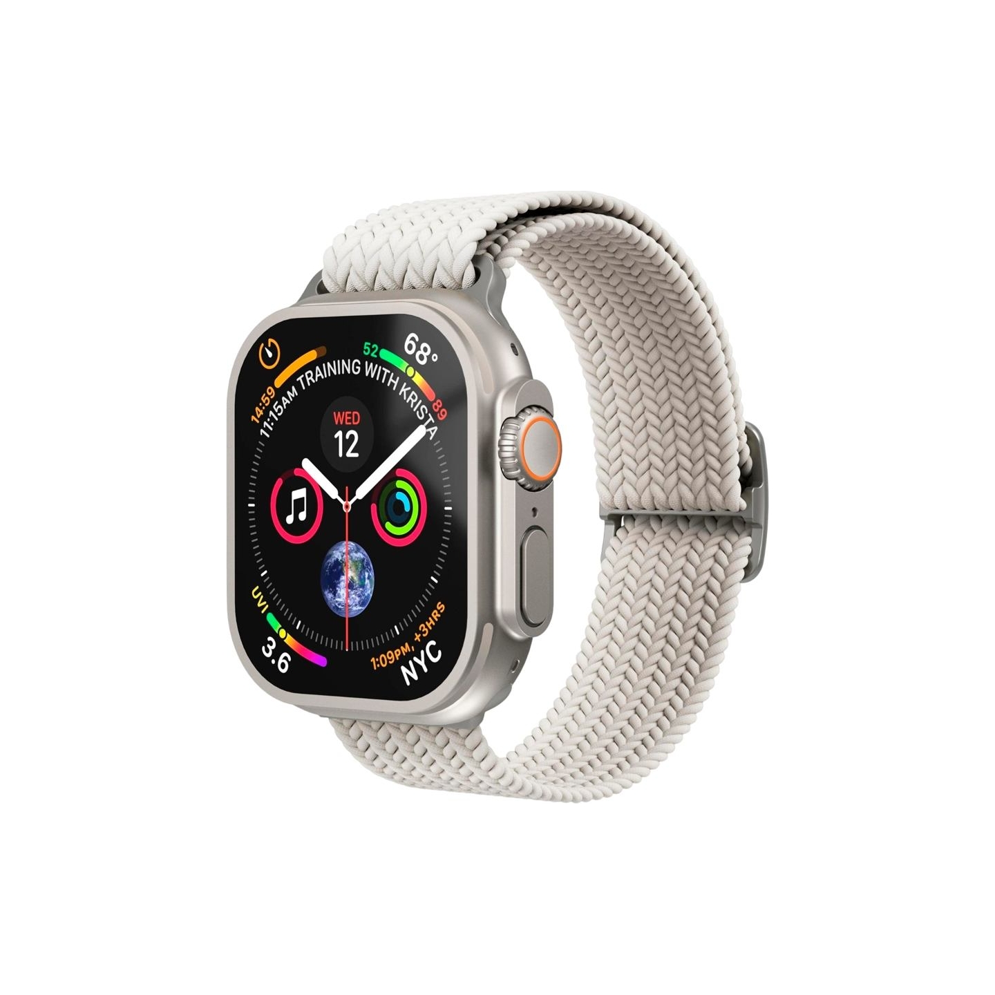 Vonmahlen Woven Loop 44, 45, 46, 49mm One Size, Cream