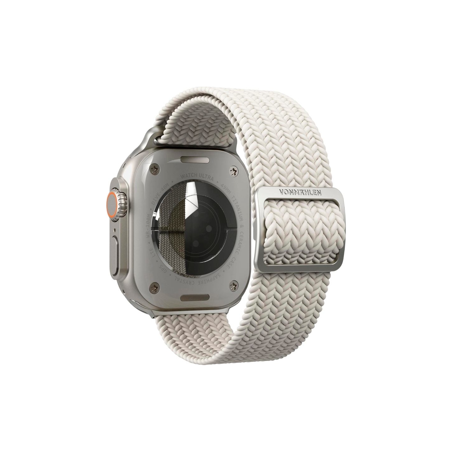Vonmahlen Woven Loop 44, 45, 46, 49mm One Size, Cream