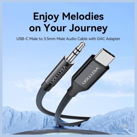 Vention ADAPTER USB-C TO AUDIO 3.5MM/MALE 1.5M BIFBF VENTION