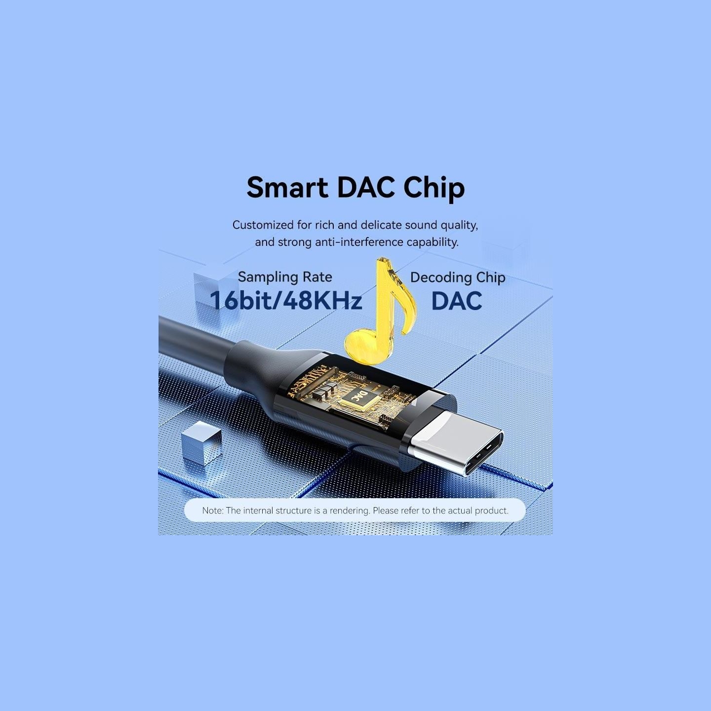 Vention ADAPTER USB-C TO AUDIO 3.5MM/MALE 1.5M BIFBF VENTION