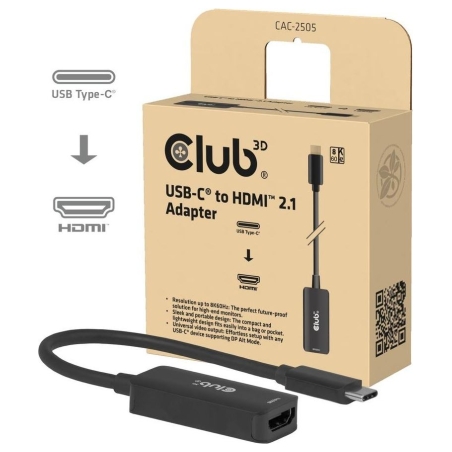 Club3D I/O ADAPTER USB-C TO HDMI/CAC-2505 CLUB3D