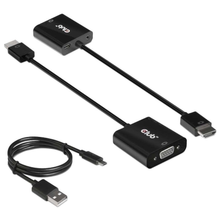 Club3D I/O ADAPTER HDMI TO VGA/AUDIO M/F CAC-1302 CLUB3D