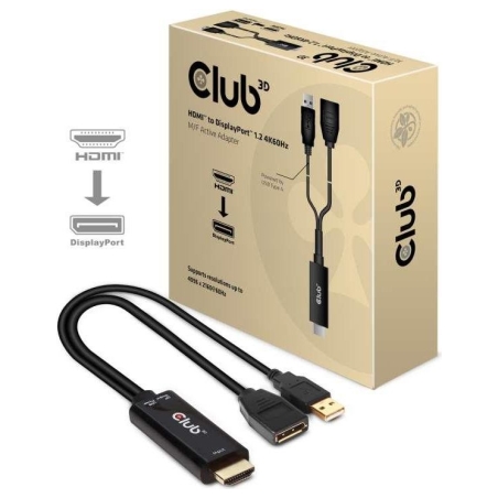 Club3D I/O ADAPTER HDMI TO DP/ACTIVE M/F CAC-1331 CLUB3D