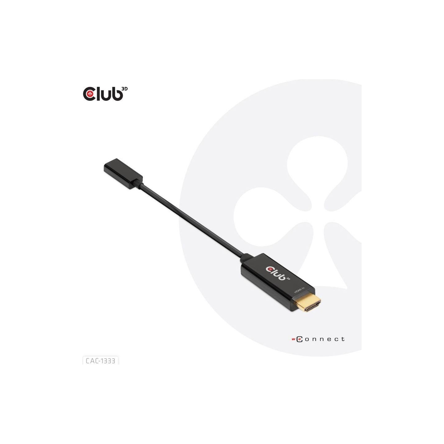 Club3D I/O ADAPTER HDMI TO USB-C/ACTIVE M/F CAC-1333 CLUB3D