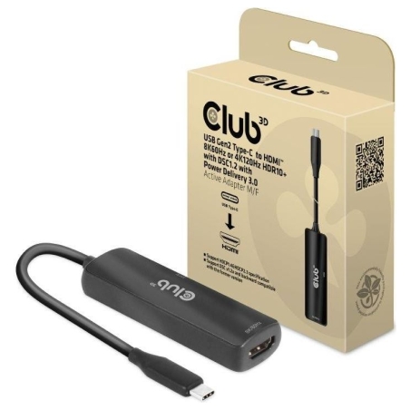 Club3D I/O ADAPTER USB-C TO HDMI/M/F CAC-1588 CLUB3D