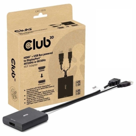 Club3D I/O ADAPTER DP TO USB/HDMI/M/F CAC-1335 CLUB3D